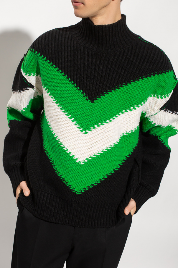 Wool sweater with geometrical motif Bottega Veneta - Bottega 